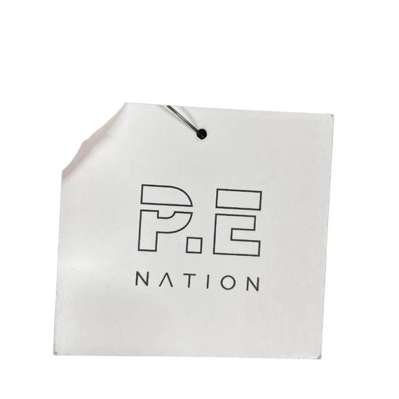 P.E Nation‎ Metallic Gold Logo Scoop Neck Racerback Sports Bra Size 2XL - Picture 7 of 7